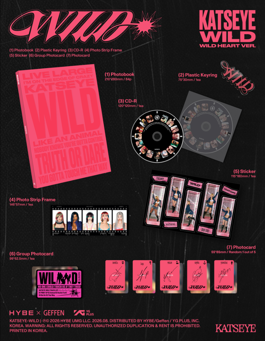 KATSEYE WILD 韓国 popup 特典 ポラロイド セット コンプ KATSEYE - WILD • CHEERS